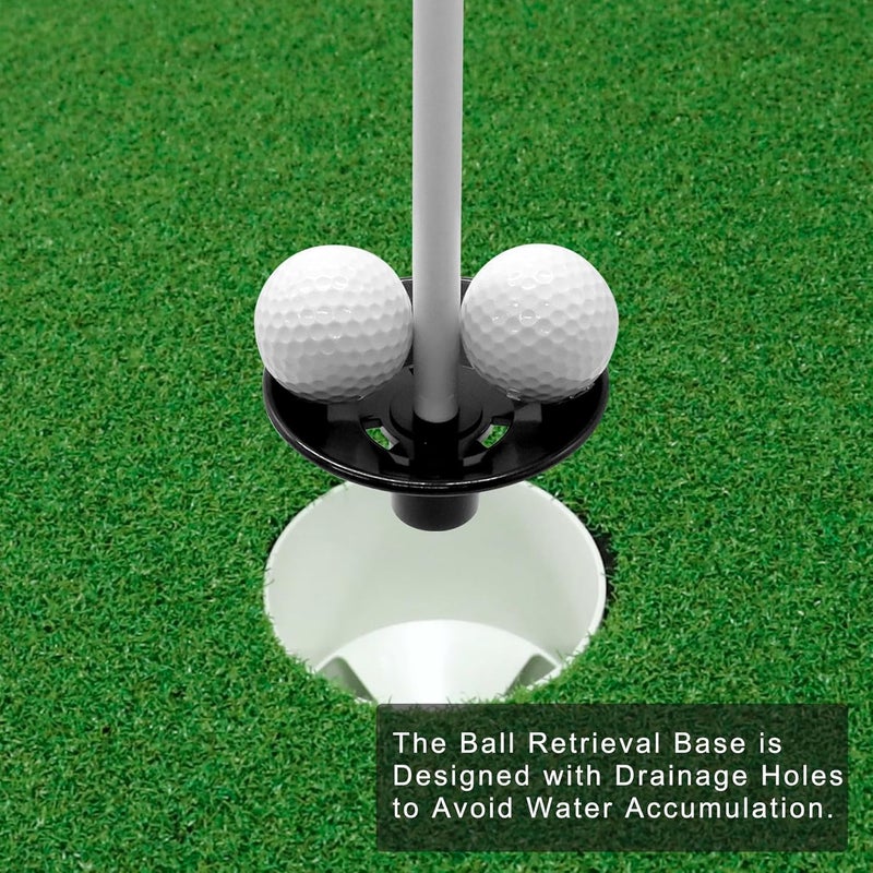 COGOLFING Golf Flagpole - Detachable Design - Ball Retrieval Base - Perfect for Backyard Practice Putting Green, Country Club, Driving Range - 3FT | 6FT in Height Optional - Image 3